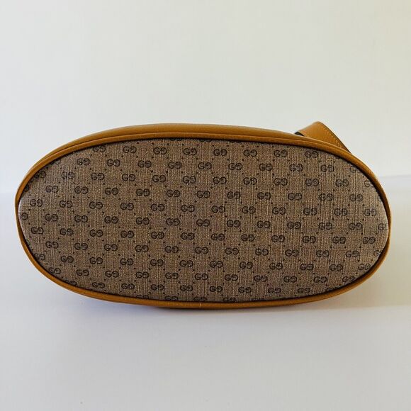 GUCCI x DISNEY Mickey Mouse Print Canvas Leather Bucket Shoulder Bag - Picture 6 of 13